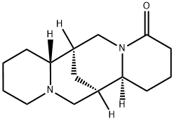 (7R,7aR,14R,14aS)-Dodecahydro-7,14-methano-4H,6H-dipyrido[1,2-a:1',2'-e][1,5]diazocine-4-one 结构式