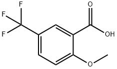 2-甲氧基-5-三氟甲基苯甲酸, 4864-01-1, 结构式
