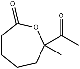 2-Oxepanone, 7-acetyl-7-methyl- (9CI) Structure