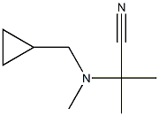 Propanenitrile, 2-[(cyclopropylmethyl)methylamino]-2-methyl- (9CI) Structure