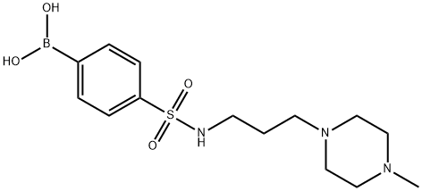 4-N-吗啉基磺酰苯基硼酸 结构式
