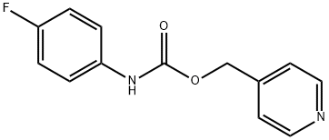 4-Fluorophenylcarbamic acid 4-pyridylmethyl ester 结构式