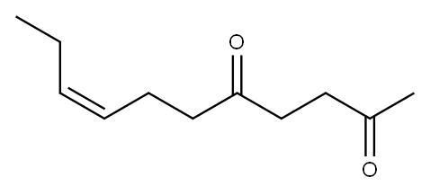 (Z)-十一碳-8-烯-2,5-二酮, 4868-21-7, 结构式