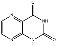 2,4-二羟基蝶啶, 487-21-8, 结构式
