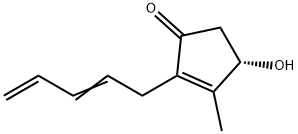 2-Cyclopenten-1-one, 4-hydroxy-3-methyl-2-(2,4-pentadienyl)-, (Z)-(+)- Structure