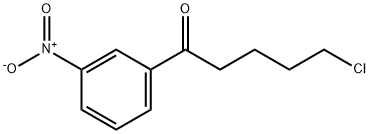 5-CHLORO-1-(3-NITROPHENYL)-1-OXOPENTANE Structure