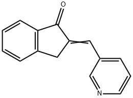 2-(3-Pyridylmethylene)-1-indanone 结构式