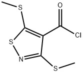 3,5-Bis(methylthio)-4-isothiazolecarbonyl chloride Structure
