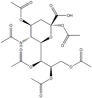 N-Acetylneuraminicacid2,4,7,8,9-pentaacetate Structure