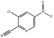 2-PYRIDINECARBONITRILE, 3-CHLORO-5-NITRO- Structure