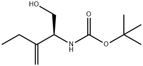 Carbamic acid, [(1S)-1-(hydroxymethyl)-2-methylenebutyl]-, 1,1-dimethylethyl Structure