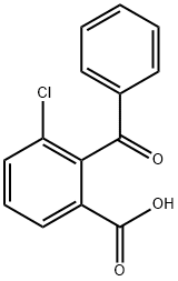 2-Benzoyl-3-chlorobenzoic acid Structure