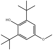 2,6-ジ-tert-ブチル-4-メトキシフェノール 化学構造式