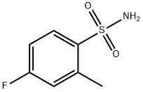 4-氟-2-甲基苯磺酰胺 结构式