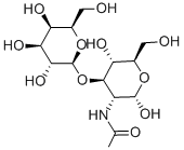 2-乙酰氨基-2-脱氧-3-O-(Β-D-吡喃半乳糖基)-D-吡喃葡萄糖, 489-52-1, 结构式