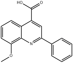 4-QUINOLINECARBOXYLIC ACID,8-METHOXY-2-PHENYL- Structure