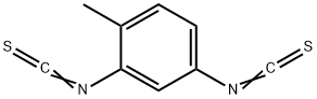 4-メチル-1,3-フェニレンジイソチオシアナート 化学構造式