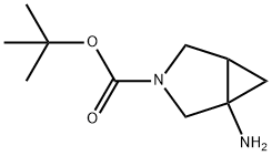 3-氮杂双环[3.1.0]己烷-3-甲酸, 1-氨基-, 1,1-二甲基乙基 酯, 489438-95-1, 结构式