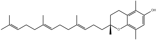 β-生育三烯酚 结构式