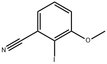 2-碘-3-甲氧基苯甲腈 结构式