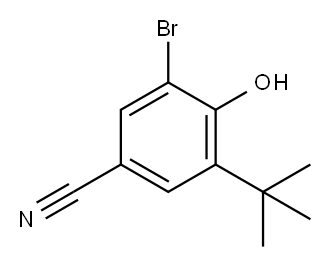 3-Bromo-5-tert-butyl-4-hydroxybenzonitrile Struktur
