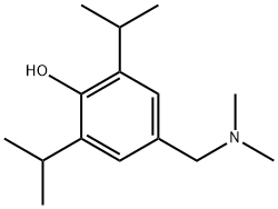 4-((二甲氨基)甲基)-2,6-二异丙基苯酚, 4918-95-0, 结构式