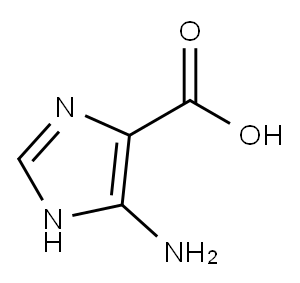 5-氨基-1H-咪唑-4-羧酸, 4919-04-4, 结构式