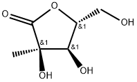 2-C-Methyl-D-ribono-1,4-lactone Struktur