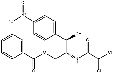 [R-(R*,R*)]-2-(2,2-dichloroacetamido)-3-hydroxy-3-(p-nitrophenyl)ethyl benzoate Structure