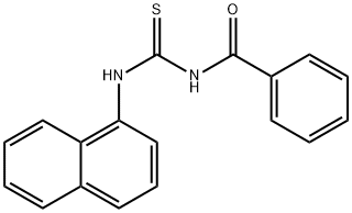 1-Benzoyl-3-(1-naphtyl)thiourea Structure