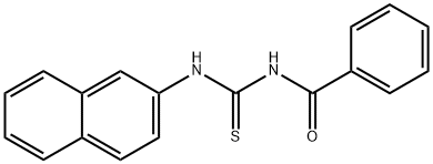 1-Benzoyl-3-(2-naphtyl)thiourea 结构式