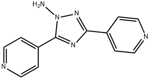 3,5-Di(4-pyridinyl)-1H-1,2,4-triazol-1-amine, 4923-06-2, 结构式