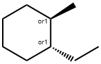 rel-(1R*,2R*)-1β*-エチル-2α*-メチルシクロヘキサン 化学構造式