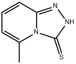 5-メチル-1,2,4-トリアゾロ[4,3-a]ピリジン-3-チオール 化学構造式