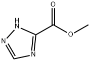 1H-1,2,4-トリアゾール-3-カルボン酸メチル 化学構造式