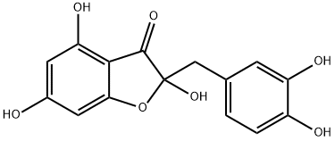 2-[(3,4-Dihydroxyphenyl)methyl]-2,4,6-trihydroxy-3(2H)-benzofuranone Structure
