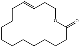 1-オキサシクロヘキサデカ-13-エン-2-オン 化学構造式