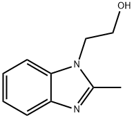 2-(2-甲基-1H-苯并咪唑-1-基)乙醇 结构式