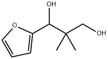 1-(2-フリル)-2,2-ジメチル-1,3-プロパンジオール 化学構造式