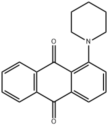 1-ピペリジノアントラキノン 化学構造式