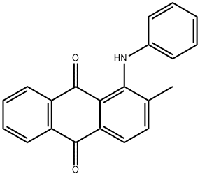 1-アニリノ-2-メチルアントラキノン 化学構造式