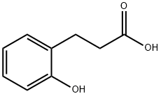 3-(2-ヒドロキシフェニル)プロパン酸 化学構造式