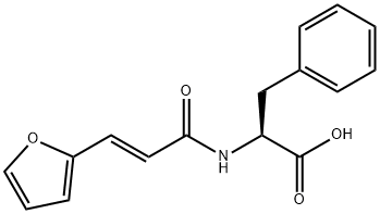 N-[(E)-3-(2-フリル)アクリロイル]-L-Phe-OH 化学構造式