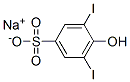 sodium 4-hydroxy-3,5-diiodobenzenesulphonate Structure