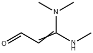 3-(ジメチルアミノ)-3-(メチルアミノ)プロペナール 化学構造式