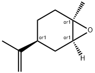 rel-1-メチル-4α*-(1-メチルエテニル)-1α*,2α*-エポキシシクロヘキサン 化学構造式