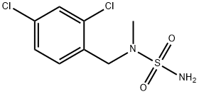 N-メチル-N-(2,4-ジクロロベンジル)スルファミド 化学構造式