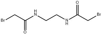 N,N'-エチリデンビス(2-ブロモアセトアミド) 化学構造式