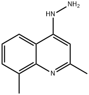 2，8ジメチル4ヒドラジノキノリン 化学構造式