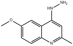 4-肼基-6-甲氧基-2-甲基喹啉, 49612-12-6, 结构式